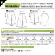 型紙 フィットパターンサン ギャザー ガウチョパンツ 5535