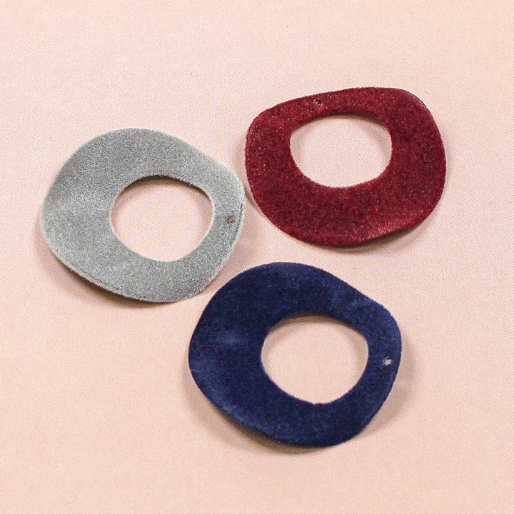 【お買い得品】メタルフロッキーパーツ くりぬき丸 波線 1穴 35mm