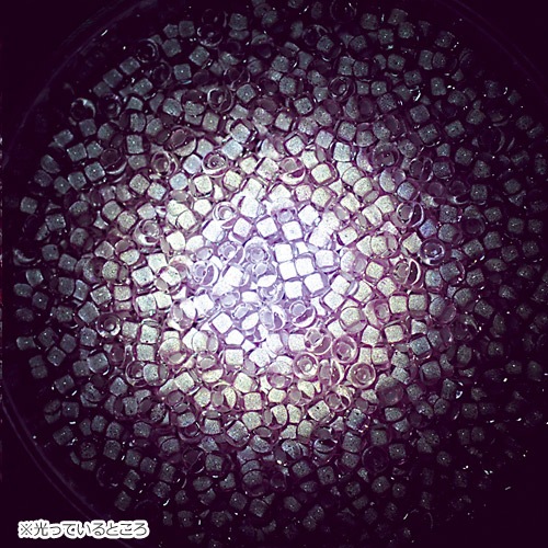 ビーズ　グラスビーズ　丸大　ピカットビーズ パープル 2508