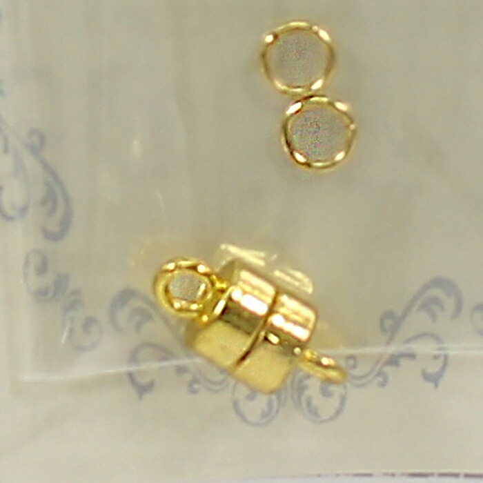 金属製 円筒形 置物 留め具パーツ マグネットクラスプ 筒形 | 留め金具 | 手芸用品の卸売り