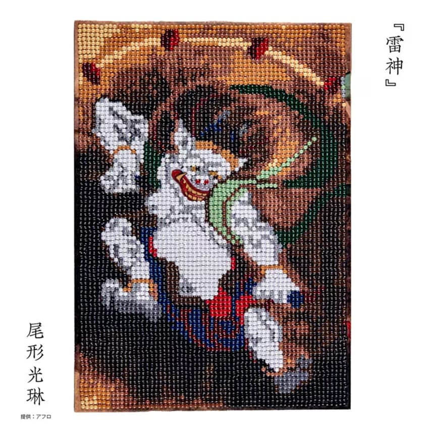 ダイヤモンドフィックスキット 浮世絵 雷神 10-5563/B5 | 浮世絵