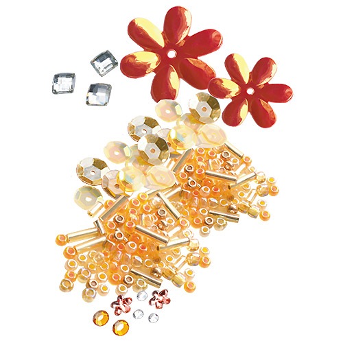 デコビーズミックス No.5 フラワー