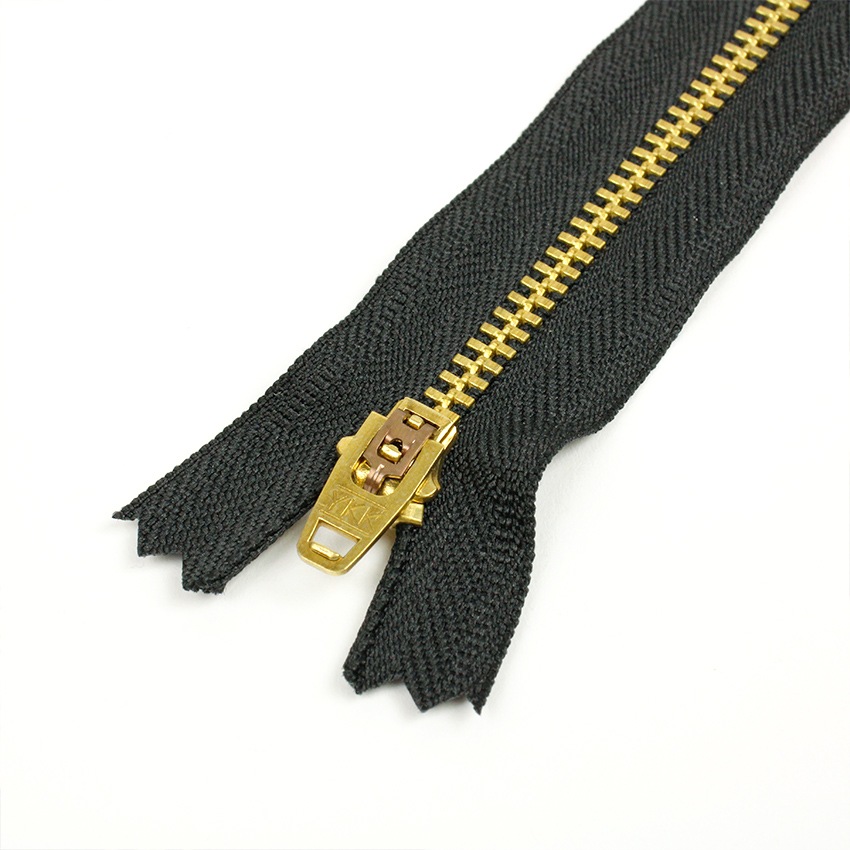 YKK ファスナー 20cm メタルファスナー ゴールド 3YGR-20 