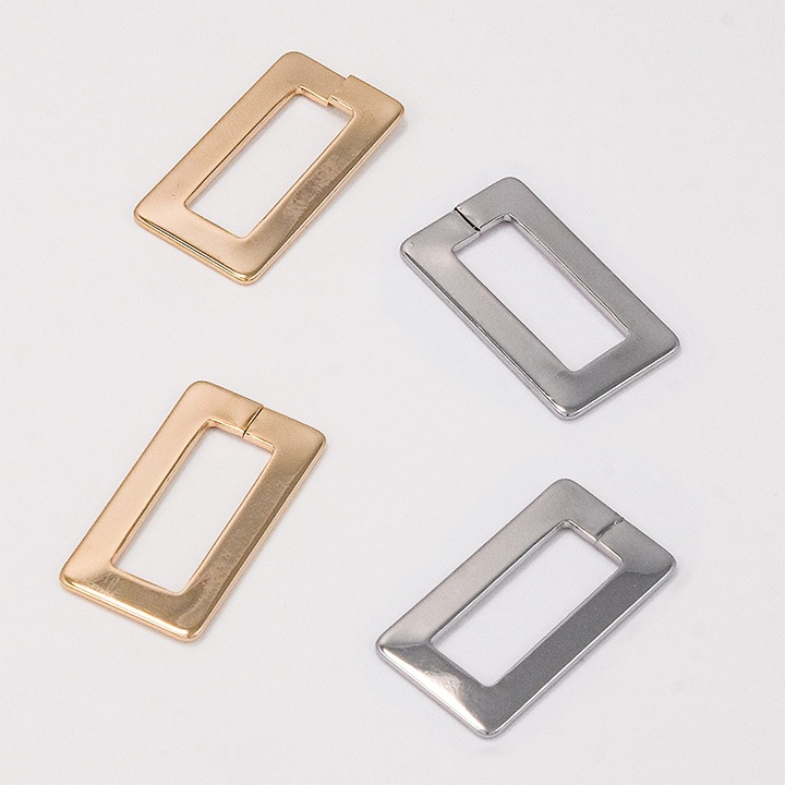 ツールフリーメタル 四角フープ 約26×14mm 2ヶ