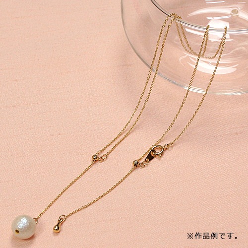 小判チェーン Wスライドネックレス小判細 ゴールド シルバー 約50cm