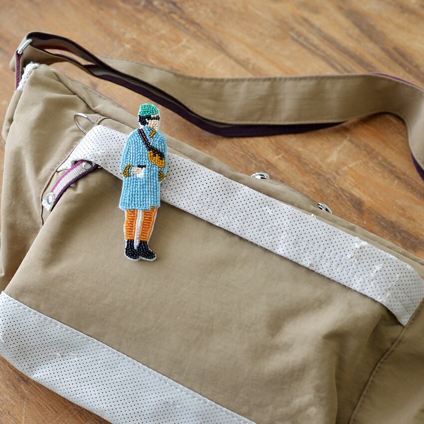 Odekake BROOCH MIYUKI ビーズ刺しゅう ブローチキット 蚤の市 HCA29