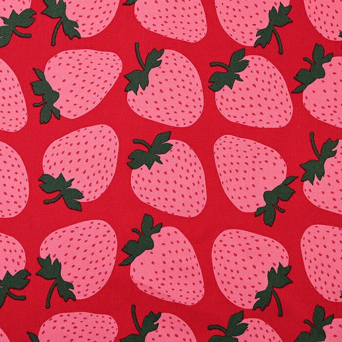 Strawberry Party! いちごビッグ オックス 50cm単位 | オックス | 手芸