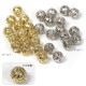 ビーズ　メタルビーズ　6mm ゴールド・シルバー