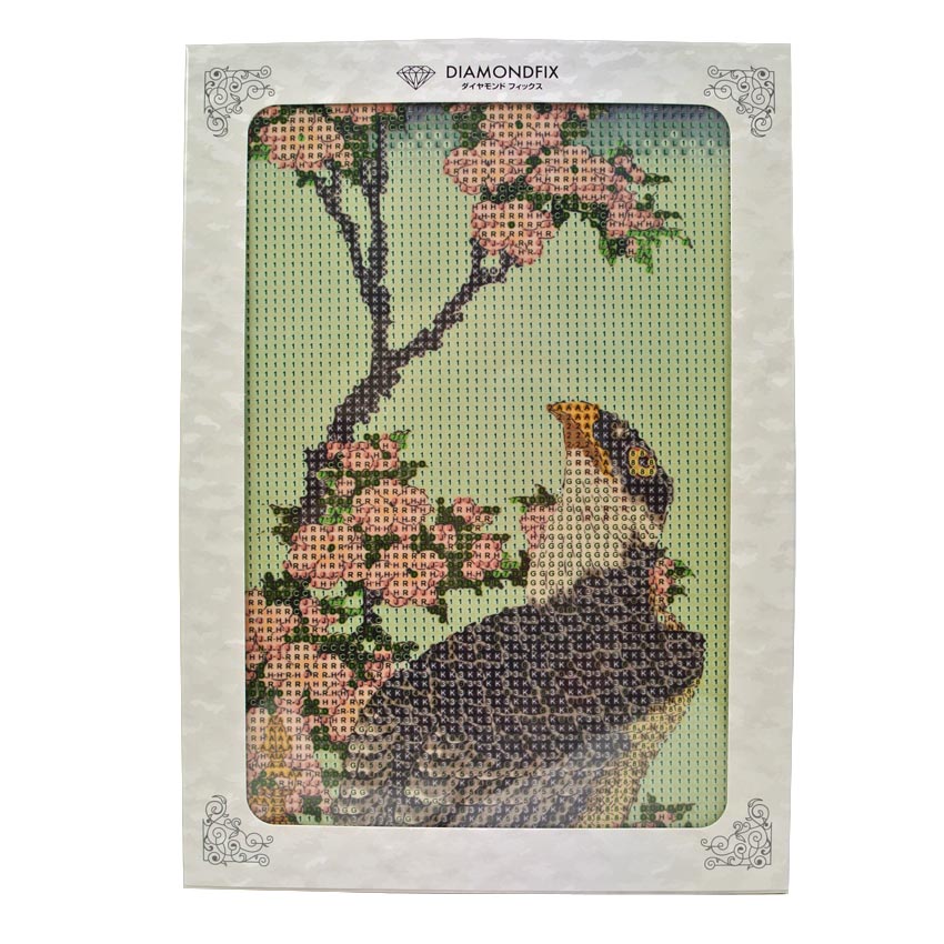 ダイヤモンドフィックスキット 浮世絵 桜に鷹 10-5566/B5 | 浮世絵