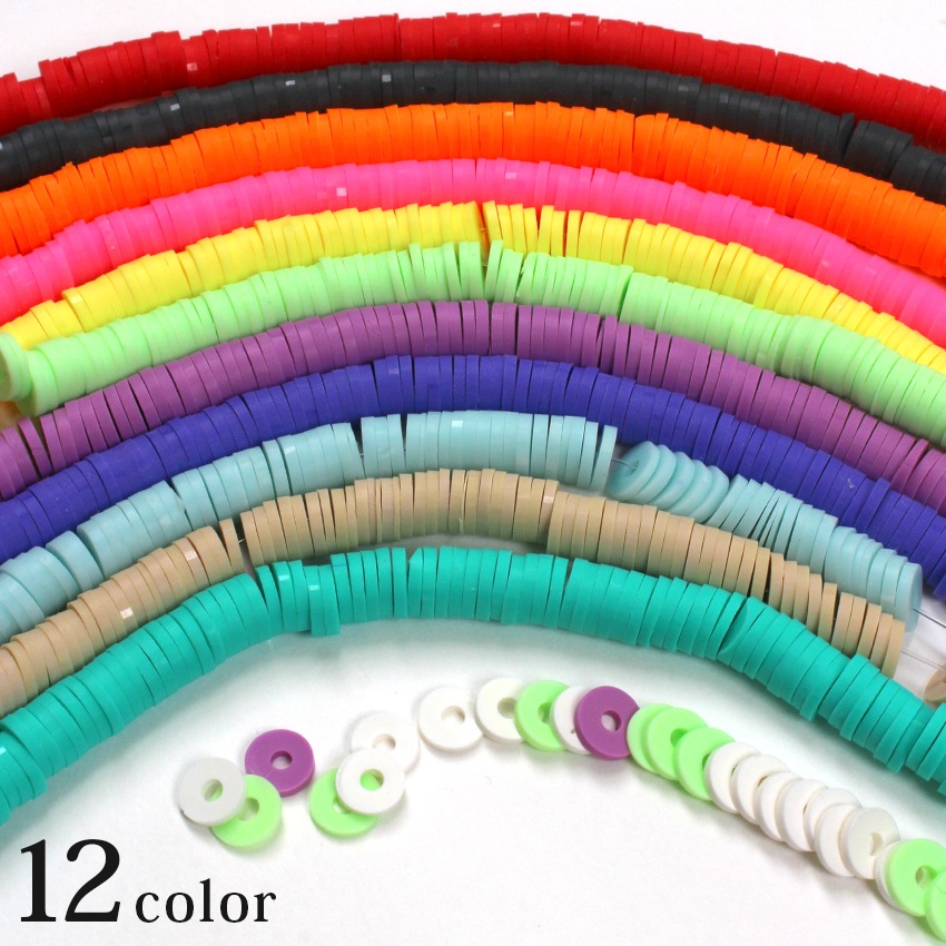 ディスクビーズ 約6mm 約20cm