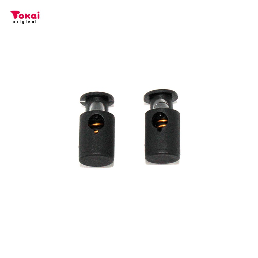 紐ホルダー ミニ 円筒 黒2ヶ No241