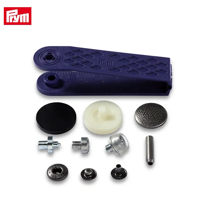 Prym プリム 脱着しやすい アノラックスナップ 20mm スピリット アンティークシルバー 6組 取付けコマ付き 390358 