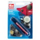 Prym プリム 脱着しやすい アノラックスナップ 20mm スピリット アンティークシルバー 6組 取付けコマ付き 390358 