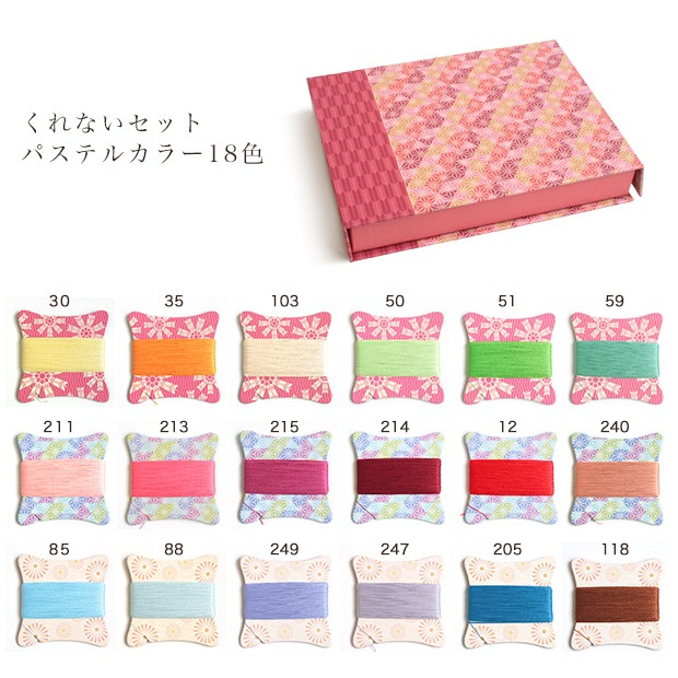 フジックス シャッペスパン 手縫い糸 華カード 18色 50/40m