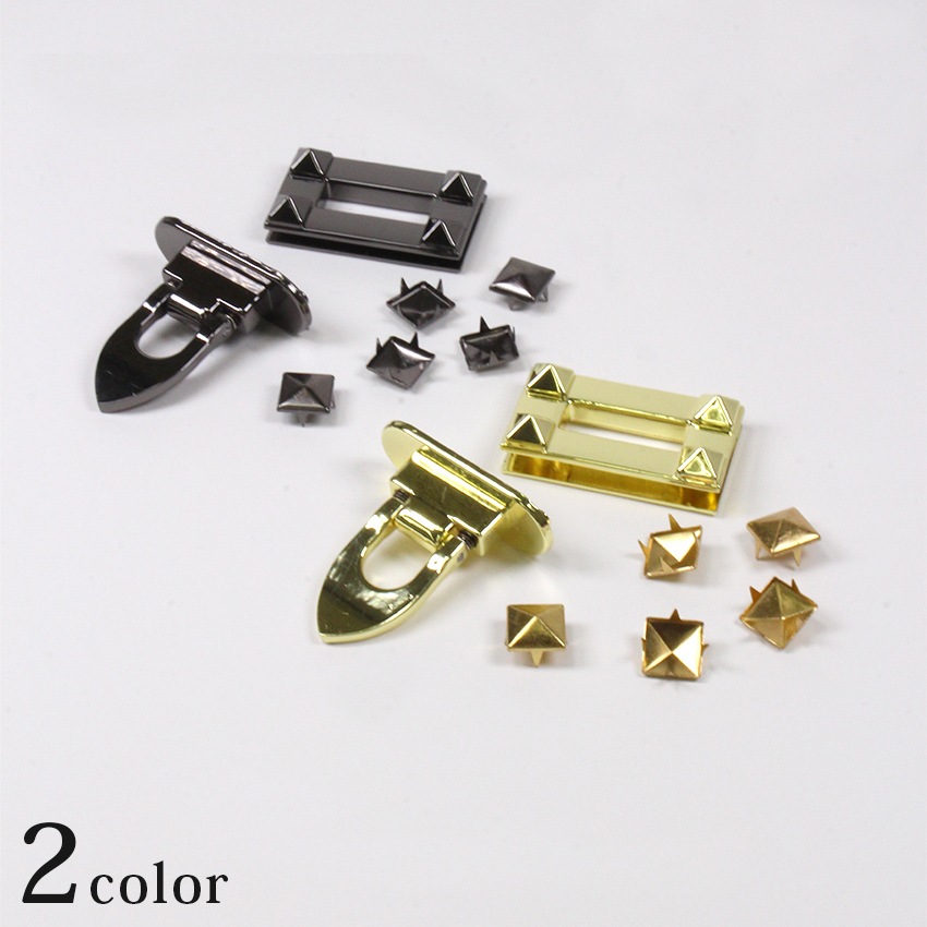 スタッズ&バッグ゛金具セット ゴールド・シルバー