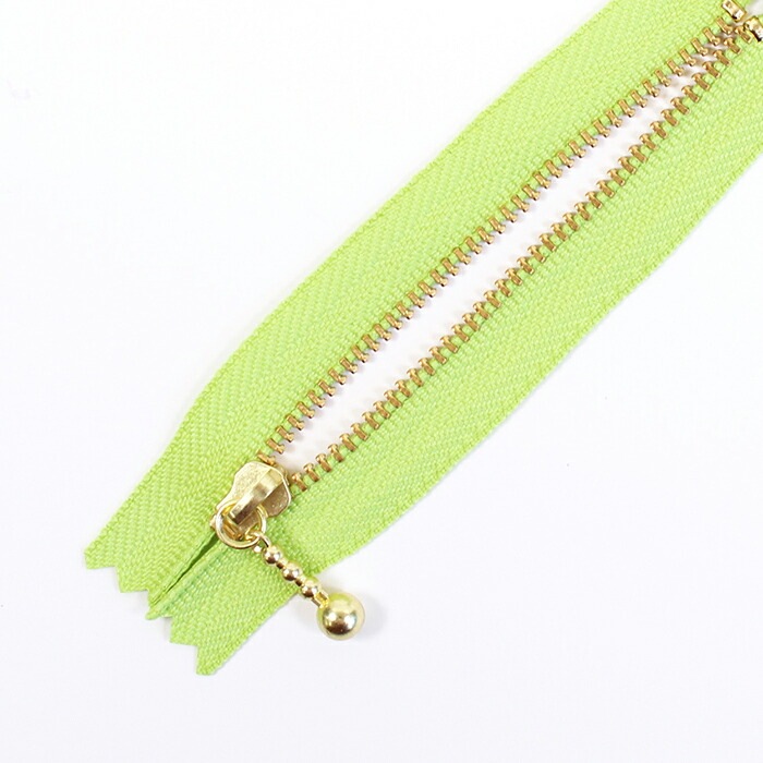 YKK 玉付きファスナー 10cm メタルゴールド 3MGC-10 色 カラー1 