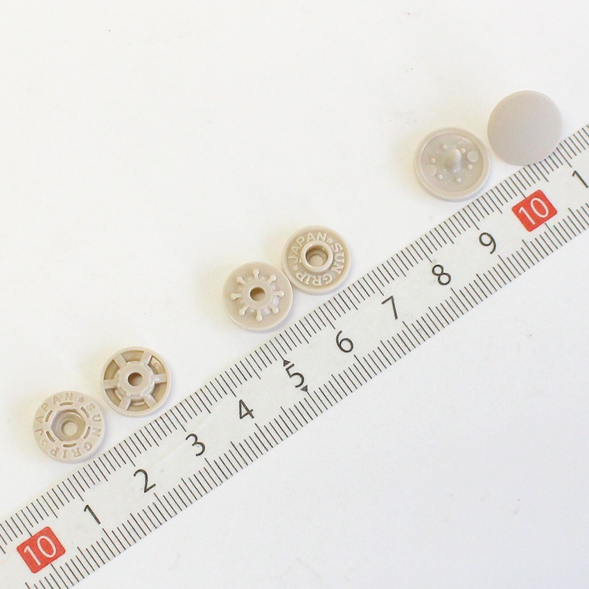 CHERRY LABEL プラスチックスナップ 13mm 60組入 SG ベージュ