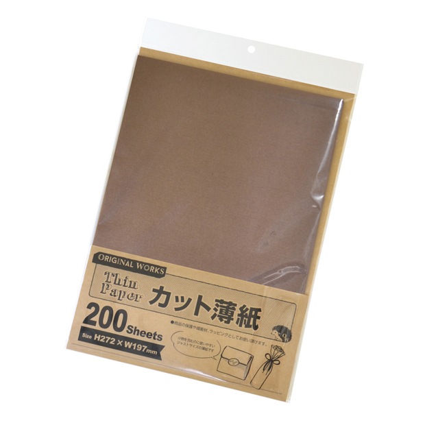 ビーズ　ディスプレイ　オリジナルワークス　カット薄紙 ブラウン