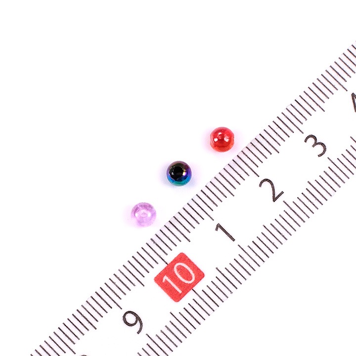 オーロラ ラウンドビーズ 4mm 約200ヶ