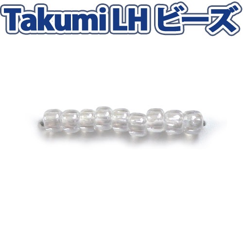 ビーズ　グラスビーズ　TakumiLHビーズ 丸小 101 スキラアスター/クリア