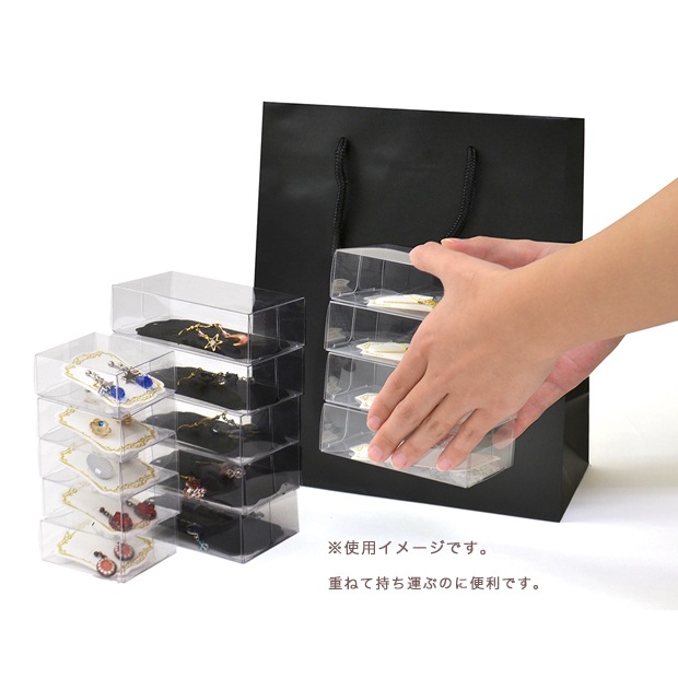 透明ボックス 55×55×25 10P