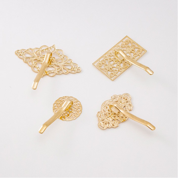 フックポニー スカシ ゴールド 全4種 CraftCafe | ヘアアクセサリー