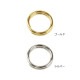 ビーズ アクセサリー金具 カン類 丸カン 二重リング 6mm ゴールド・シルバー 10ヶ