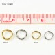 ビーズ アクセサリー金具 カン類 丸カン 二重リング 6mm ゴールド・シルバー 10ヶ