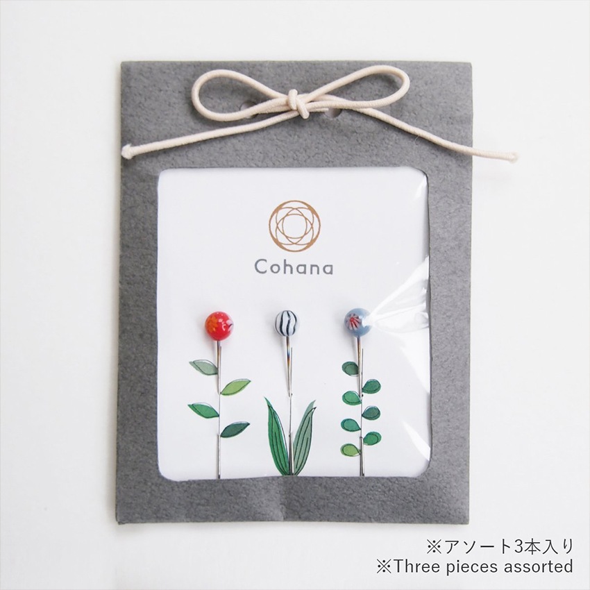 アンティーク お菓子の箱 と 手芸材料 糸巻き 待ち針 モチーフ ボタン Cohana とんぼ玉の待針 | ピンクッション | 手芸用品の卸売りサイト