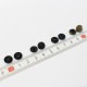 CHERRY LABEL プラスチックスナップメタル10mm 50組入 SMS