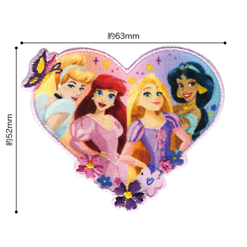ディズニー プリンセス ワッペン シンデレラ アリエル ラプンツェル