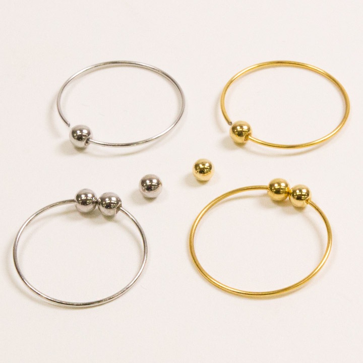 イヤリング 金具 片玉イヤリング 内径15mm
