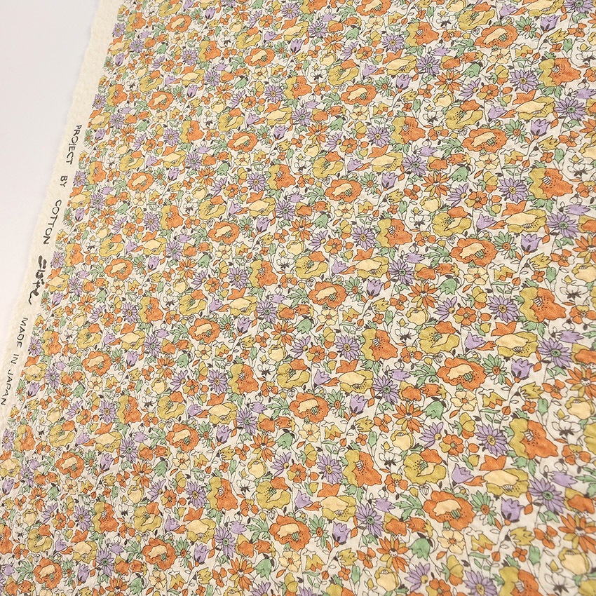 コットンこばやし 小花柄 リップル 50cm単位