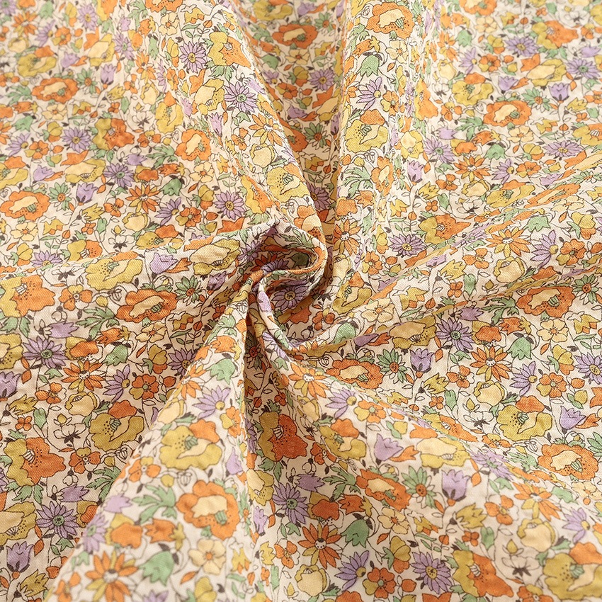 コットンこばやし 小花柄 リップル 50cm単位