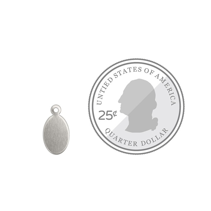 ImpressArt(インプレスアート) スタンピング ブランク タグ楕円約9.5×6.5 真鍮 