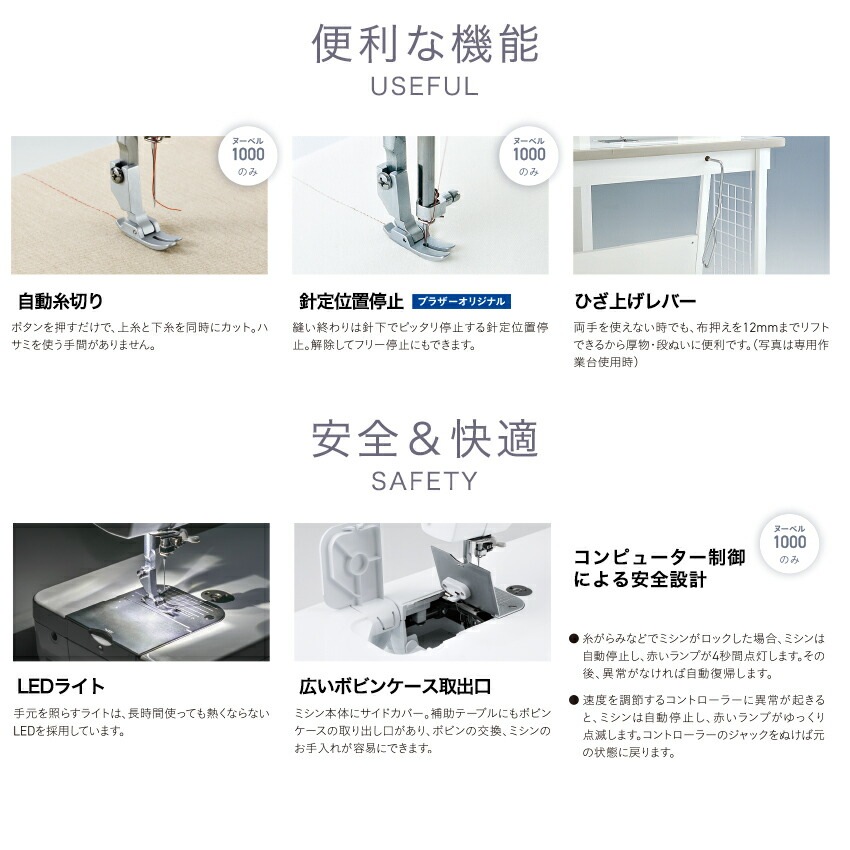 ブラザー ミシン 職業用ミシン brother 厚物縫い ヌーベル800 | 職業用
