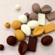 チョコビーズ プラリネ型 2ヶ 約25×14mm