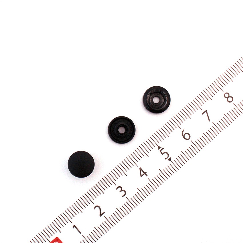 CHERRY LABEL プラスチックスナップ 9mm 100組入 ST 白/黒