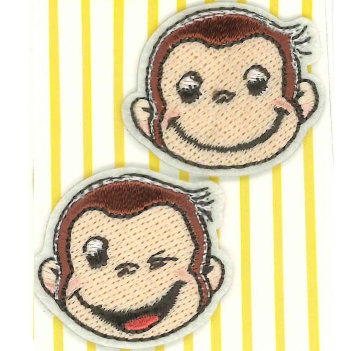 おさるさん専用② 2way ワッペン 小 おさるのジョージ | キャラクターワッペン | 手芸