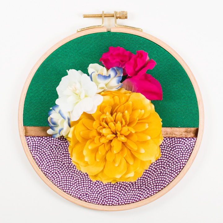 【お買い得品】カレイドフレーム からし和花 お正月 リース 直径15.5cm