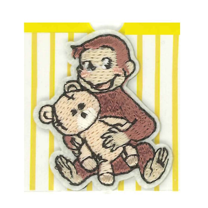 2way ミニワッペン おさるのジョージ | キャラクターワッペン | 手芸