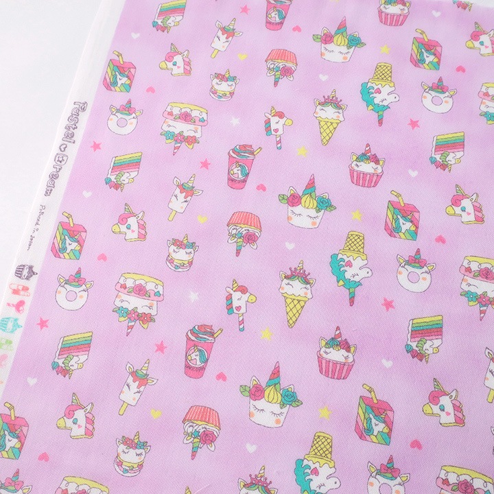 【お買い得品】パステルドリーム スイーツ ダブルガーゼ 幅108×50cm(カットクロス)