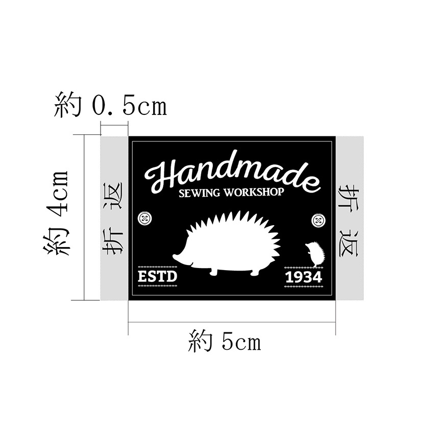 ハンドメイドタグ モノトーンタイプ  HTG-1
