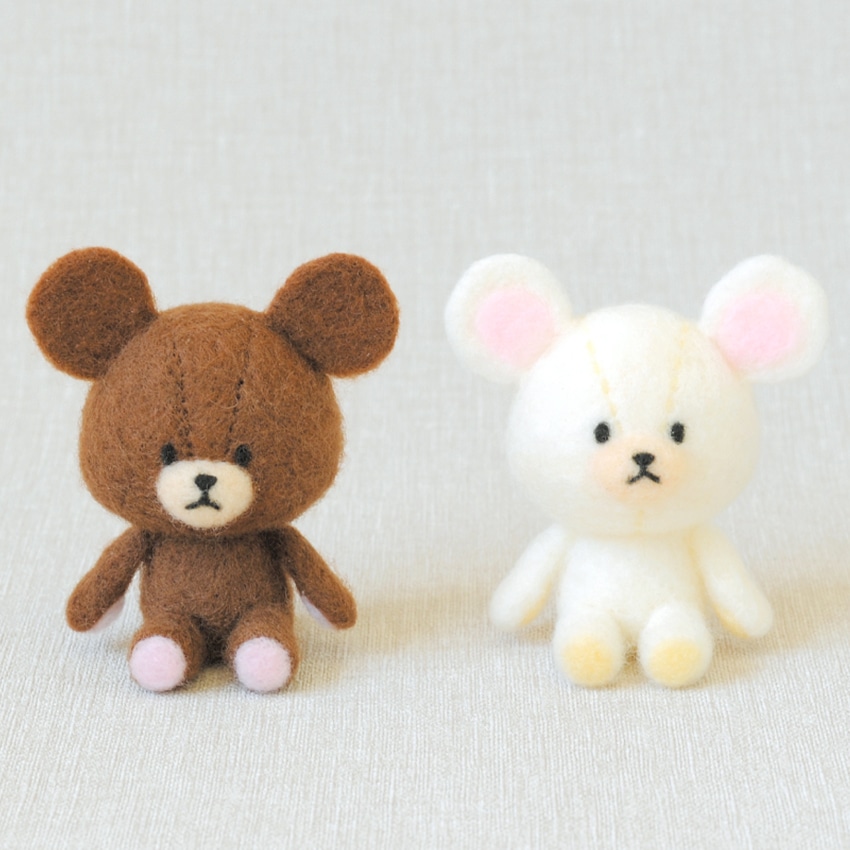 羊毛フェルト クマのキャラクター 羊毛フェルトの「クマさんキャラクター」作品レッスンレポート