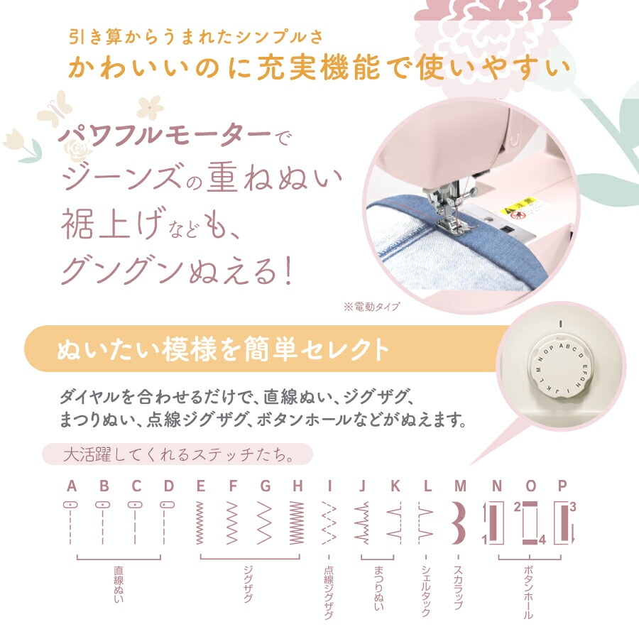 Dorothy ドロシーミシン write room | 家庭用ミシン | 手芸用品の