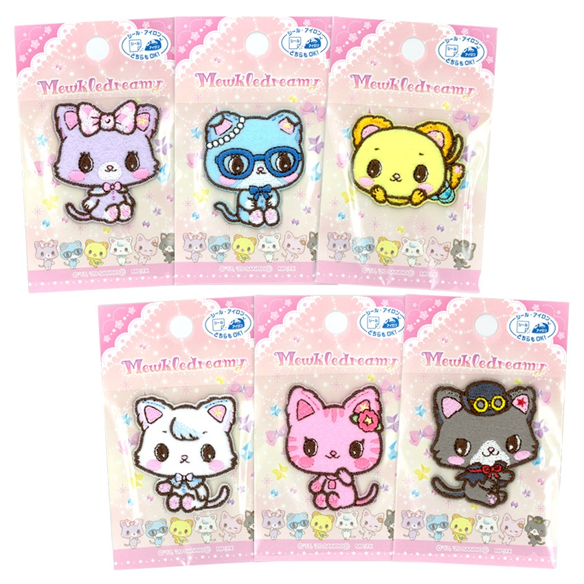 【お買い得品】サンリオ ミュークルドリーミー ワッペン みゅー ぺこ すう れい ねね ゆに