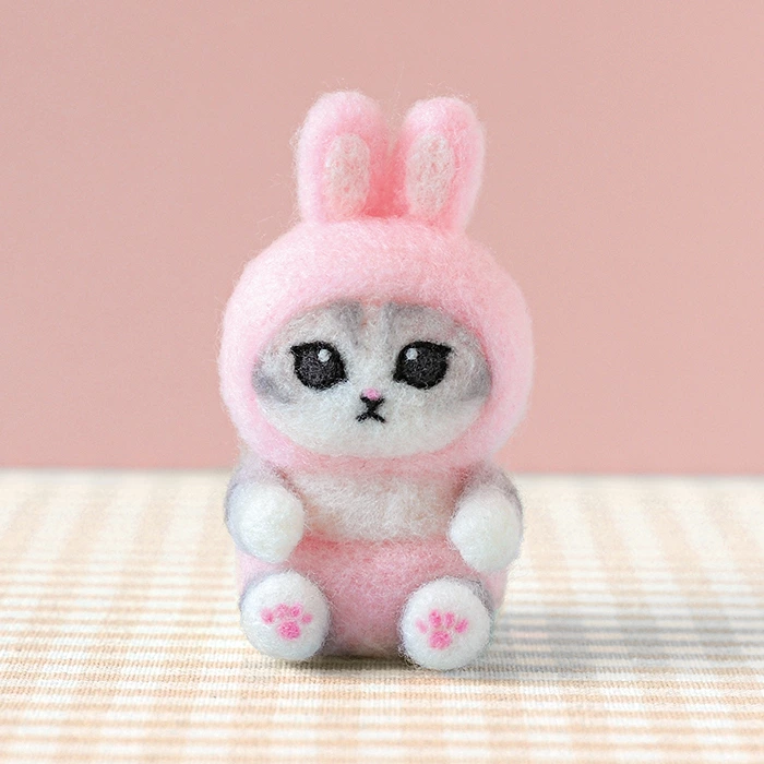ハマナカ ニードルフェルトでつくる mofusand サメにゃん/ウサにゃん