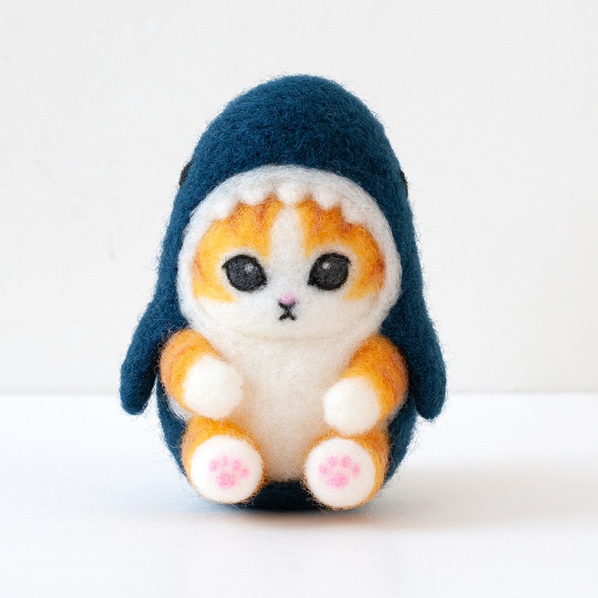ハマナカ ニードルフェルトでつくる mofusand サメにゃん H468-000-108