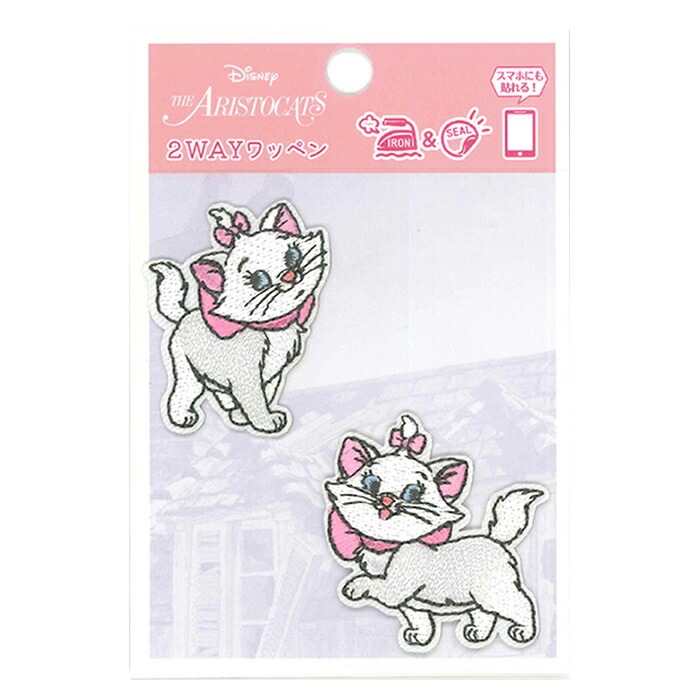 2way ワッペン ディズニー マリー | キャラクターワッペン | 手芸用品