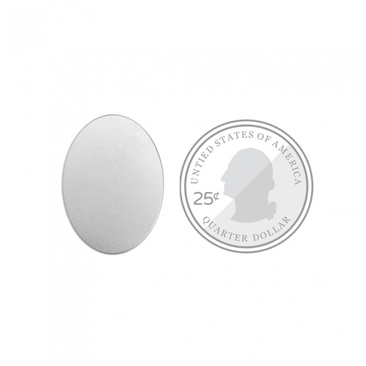 ImpressArt(インプレスアート) スタンピング ブランク プレート 楕円 約25×18 真鍮 